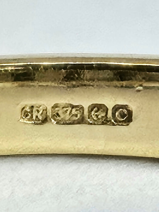 1503 Vintage: 9ct Yellow Gold Champagne & White Diamond Ring