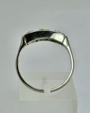 Load image into Gallery viewer, 1800 : Vintage: Platinum Opals Diamonds Dress Ring- perfectly proportioned beauty.
