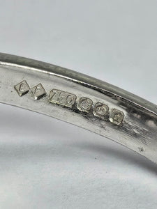 1801: Vintage: 18ct Gold Blue Sapphires Diamonds Target Ring- a fabulous creation