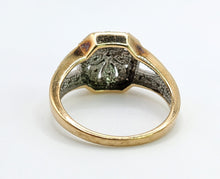 Load image into Gallery viewer, 1540: Vintage: 9ct Gold 31 Diamonds Geometric Set Ring- Hallmarked in Edinburgh
