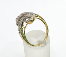 Load image into Gallery viewer, 1652: Vintage: 9ct Gold Baguette &amp; Round Cut Diamonds (1ct) Statement Cocktail Ring
