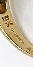 Load image into Gallery viewer, 1695: Vintage: 9ct Gold Yellow &amp; White Diamonds Cocktail Ring
