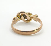 Load image into Gallery viewer, 1566 Antique: 9ct Rose Gold Lovers Knot Ring - From 1915 WW1
