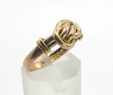 Load image into Gallery viewer, 1566 Antique: 9ct Rose Gold Lovers Knot Ring - From 1915 WW1
