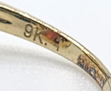 Load image into Gallery viewer, 1635: Vintage: 9ct Gold Pear-Cut Almandine Garnet 18 Diamonds Dress Ring
