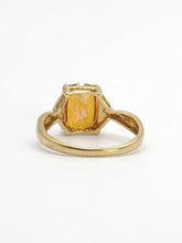 Load image into Gallery viewer, 1547: Vintage: 9ct Gold Mystic Topaz Diamonds Ring - lovely colours

