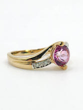 Load image into Gallery viewer, 1550: Vintage: 9ct Gold Round Cut Ruby Diamonds Cocktail Ring- Wow
