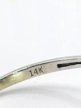 Cargar imagen en el visor de la galería, 1812: Vintage: 14ct White Gold Turquoise 26 Diamonds Dress Ring- total eye candy
