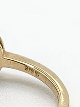Cargar imagen en el visor de la galería, 1779: Vintage: 9ct Gold Lilac Amethysts Diamonds Openwork Ring- Lovely

