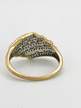 Load image into Gallery viewer, 1769: Vintage: 9ct Gold Mixed-Cut Diamonds Statement Ring- fabulous, natural sparkle
