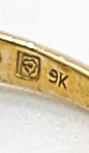 Load image into Gallery viewer, 1771: Vintage: 9ct Gold Mixed Gemstones Half-Eternity Ring- lovely colour combination
