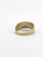Cargar imagen en el visor de la galería, 1773: Vintage: 9ct Gold Diamonds Tiered Ring- natural, sparkling symmetry

