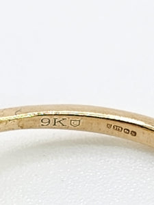 1776: Vintage: 9ct Gold Peridot 24 Diamonds Cocktail Ring- lovely cut and colour