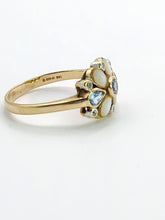 Cargar imagen en el visor de la galería, 1797: Vintage: 9ct Gold Moonstones, Sapphires, Blue Spinels Cocktail Ring- Splendid
