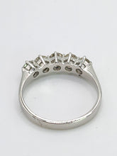 Cargar imagen en el visor de la galería, 1721: Vintage;: 18ct White Gold Diamonds Dress Stacker Ring- 1.21ct of fine, natural diamonds
