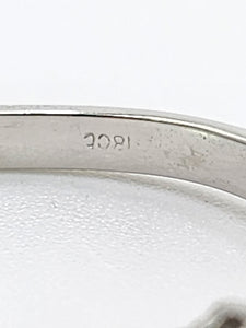 1721: Vintage;: 18ct White Gold Diamonds Dress Stacker Ring- 1.21ct of fine, natural diamonds