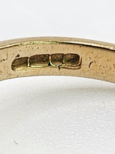 Cargar imagen en el visor de la galería, 1921: Vintage: 9ct Gold French Blue Sapphire 12 Diamonds Dress Ring- exquisite&nbsp;
