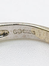Load image into Gallery viewer, 1933: Modern : 14ct White Gold Tanzanite, Australian Opal, Diamonds Stacker Ring- Eclectic eye-catcher
