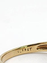 Cargar imagen en el visor de la galería, 1946: Vintage: 9ct Gold Art Deco Style Emerald 16 Natural Diamonds Ring-sparkling beauty

