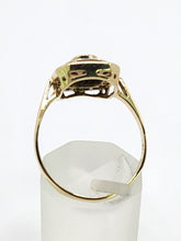 Load image into Gallery viewer, 1686: Vintage: 9ct Gold Art Deco Style Sapphires Diamonds Panel Ring- Exquisite
