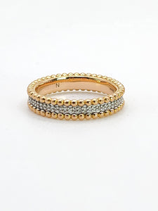 2026: Vintage: 18ct Rose Gold 60 Diamonds Full-Eternity/Stacker Ring- Fabulous