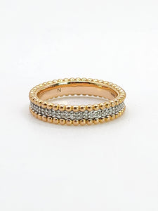 2026: Vintage: 18ct Rose Gold 60 Diamonds Full-Eternity/Stacker Ring- Fabulous