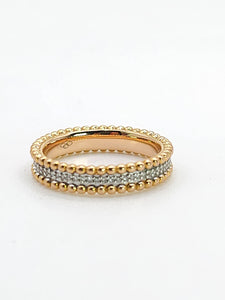 2026: Vintage: 18ct Rose Gold 60 Diamonds Full-Eternity/Stacker Ring- Fabulous