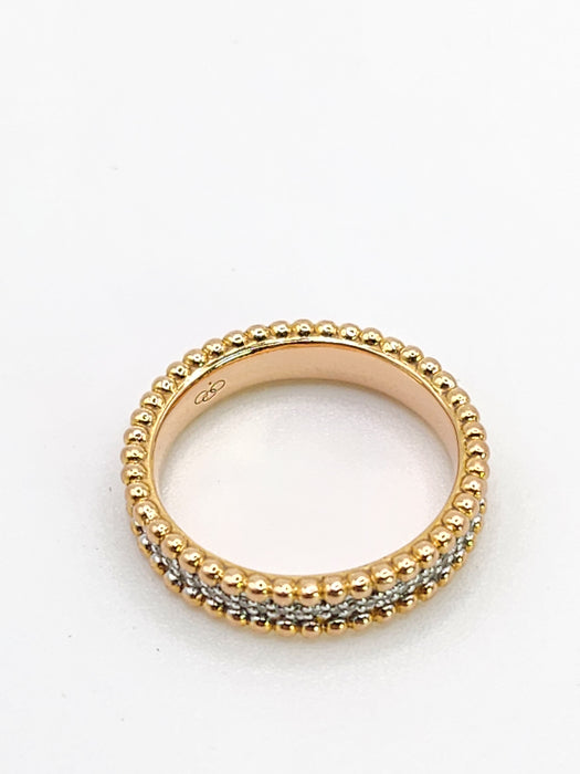 6405: Vintage: 18ct Rose Gold 60 Diamonds Full-Eternity/Stacker Ring
