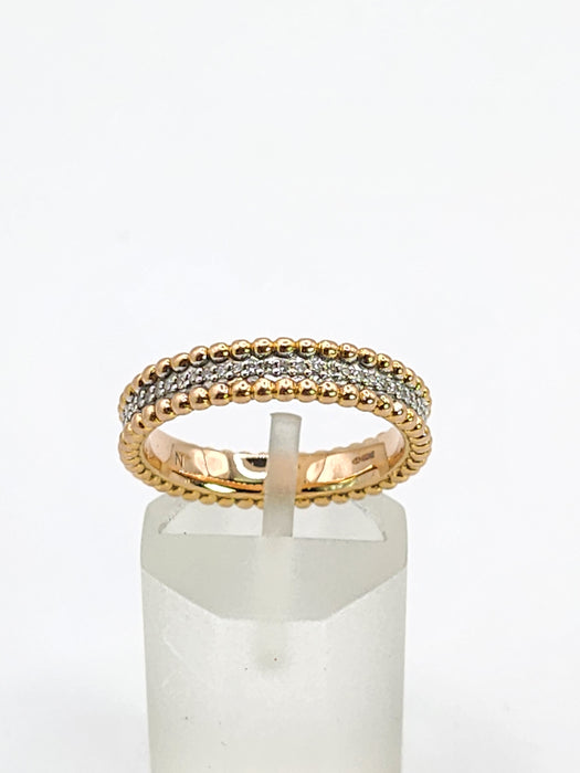 6405: Vintage: 18ct Rose Gold 60 Diamonds Full-Eternity/Stacker Ring