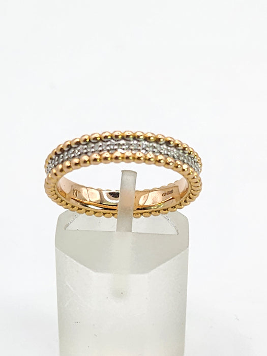 6405: Vintage: 18ct Rose Gold 60 Diamonds Full-Eternity/Stacker Ring