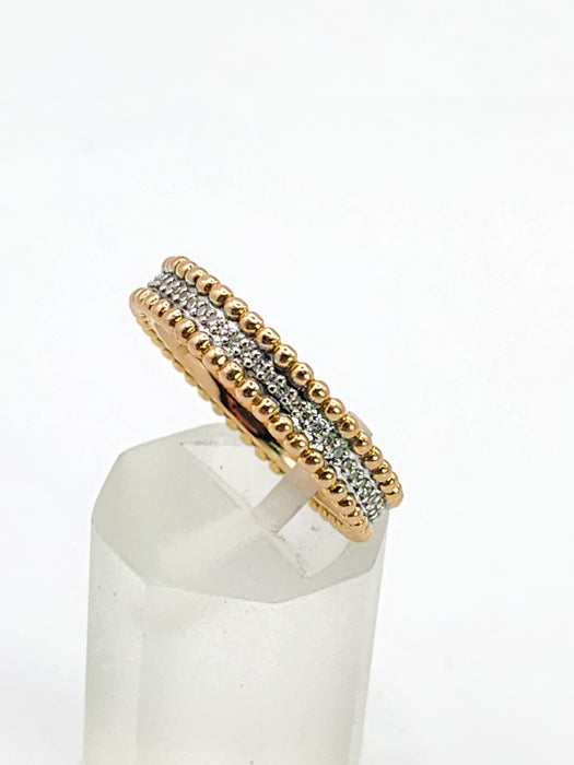 6405: Vintage: 18ct Rose Gold 60 Diamonds Full-Eternity/Stacker Ring