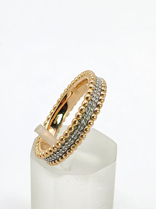 6405: Vintage: 18ct Rose Gold 60 Diamonds Full-Eternity/Stacker Ring