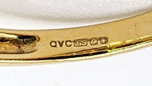 1835: Vintage; 9ct Gold 9 Garnets 10 Diamonds Cocktail Ring- FAB