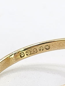 1909- Vintage: 9ct Gold Lilac Amethyst Cocktail Ring- From 1964