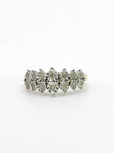 Cargar imagen en el visor de la galería, 1914: Vintage: 9ct Gold Natural Diamonds Dress/Stacker Ring-She sparkles
