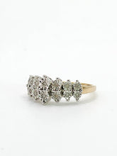 Cargar imagen en el visor de la galería, 1914: Vintage: 9ct Gold Natural Diamonds Dress/Stacker Ring-She sparkles
