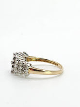 Cargar imagen en el visor de la galería, 1914: Vintage: 9ct Gold Natural Diamonds Dress/Stacker Ring-She sparkles
