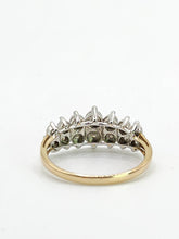 Cargar imagen en el visor de la galería, 1914: Vintage: 9ct Gold Natural Diamonds Dress/Stacker Ring-She sparkles
