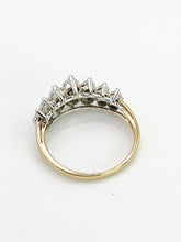 Cargar imagen en el visor de la galería, 1914: Vintage: 9ct Gold Natural Diamonds Dress/Stacker Ring-She sparkles
