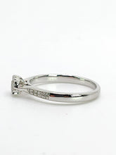 Load image into Gallery viewer, 1992: Vintage: 9ct White Gold 11 Natural Diamonds Dress/Stacker Ring- Petite, sparkling beauty
