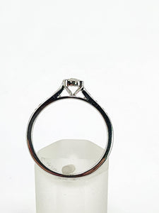1992: Vintage: 9ct White Gold 11 Natural Diamonds Dress/Stacker Ring- Petite, sparkling beauty