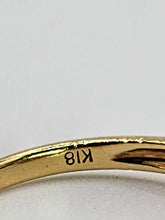 Cargar imagen en el visor de la galería, 2010: Vintage: 18ct Gold French Blue Sapphires Diamonds Dress/Stacker Ring- demure, sparkling
