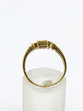 Cargar imagen en el visor de la galería, 2010: Vintage: 18ct Gold French Blue Sapphires Diamonds Dress/Stacker Ring- demure, sparkling
