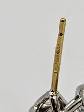 Load image into Gallery viewer, 0139: Vintage: 18ct White Yellow Gold &amp; Cut Diamond (0.43ct) Stud Earrings- Pristine
