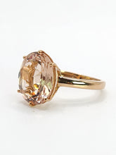 Load image into Gallery viewer, 1893: Vintage: 9ct Rose Gold Pink Morganite Solitaire- Pink on Pink- LUSH
