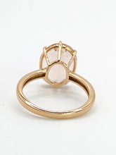Load image into Gallery viewer, 1893: Vintage: 9ct Rose Gold Pink Morganite Solitaire- Pink on Pink- LUSH
