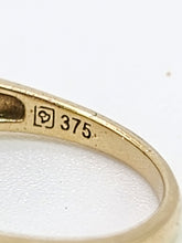 Load image into Gallery viewer, 1920: Vintage; 9ct Gold Art Deco Style Amethyst Diamonds Ring-Geometric beauty
