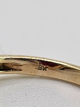 Cargar imagen en el visor de la galería, 1968: Vintage; 9ct Gold Large Red Topaz 18 Natural Diamonds; Cluster Ring - Diana style
