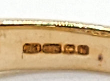 Cargar imagen en el visor de la galería, 2083: Vintage; 9ct Gold 25 Natural Diamonds Crossover Ring- Excellent
