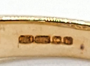 2083: Vintage; 9ct Gold 25 Natural Diamonds Crossover Ring- Excellent